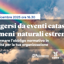 Un webinar per conoscere la polizza contro le catastrofi naturali
