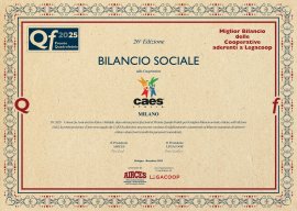 CAES vince il Premio Quadrofedele 2025 per il migliore Bilancio sociale